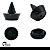 Kit 100 Tampões Batentes Tapa-furos Variados Universal Carro - Imagem 5