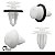 Kit 90 Presilha Grampo Forro De Porta Universal Carro - Imagem 4