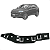 Suporte Guia Parachoque Jeep Compass 2016 17 18 19 2020 A 2023 Dianteiro - Imagem 5