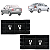 Par Guia Parachoque Traseira Corsa Sedan/Classic 1996 97 98 99 00 01 02 A 2010 - Imagem 1