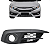Moldura Grade Farol Milha Civic G10  2017 2018 2019 2020 Preta Com furo - Imagem 1