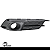 Moldura Grade Farol Milha Civic G10  2017 2018 2019 2020 Preta Com furo - Imagem 12