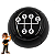 Kit Manopla Coifa Cambio Celta 2001 02 03 04 05 06 07 08 09 10 2011 Mod. 2000 - Imagem 2