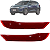 Par Lanterna Refletora Parachoque Traseiro Tracker 2021 2022 2023 - Imagem 1