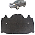 Manta Forro Do Capo Hillux SW4 1996 1997 1998 1999 2000 2001 2002 2003 2004 Presilhas - Imagem 1