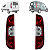 Kit 2 Lanternas Traseiras Doblo Fiorino Bicolor 3 Furos - Imagem 1