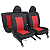 Jogo 4 Capas De Banco Para Carros Universal Tecido - Imagem 2