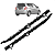 Par Suporte Guia Para-Choque Traseiro Fit 2004 2005 2006 2007 2008 - Imagem 1