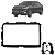 Moldura Painel Multimidia 9 Polegadas Honda HRV 2015 Até 2021 Black Piano - Imagem 1