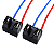 Par Chicote 2 Vias Soquete Conector Plug Para Farol Lâmpada H7 - Imagem 1