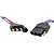 Chicote 4 Vias Instalação Alto Falante Farol Milha Fio 2.5mm Azul Vermelho L 19 - Imagem 6