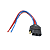 Chicote 4 Vias Instalação Alto Falante Farol Milha Fio 2.5mm Azul Vermelho L 19 - Imagem 2