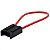 Chicote 2 Vias Porta Fusível Unival Terminal 6.3 mm Fio 4mm - Imagem 1