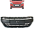 Grade Dianteira Radiador Peugeot 208 2017 2018 2019 2020 Preta - Imagem 1