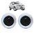 Par Difusor De Ar Preto Com Aro Prata Ecosport 2008 Até 2012 - Imagem 1