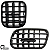 Par Difusor De Ar Lateral S10 E Blazer 2001 Até 2011 Preto - Imagem 6