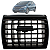Difusor De Ar Central Fit 2004 2005 2006 2007 2008 Cinza - Imagem 1