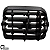 Par Difusor Saida De Ar Central Clio 2000 01 02 03 04 A 2016 Preto - Imagem 5