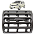 Difusor Saida De Ar Lateral Clio 2000 01 02 03 04 A 2016 Cinza Escuro - Imagem 1