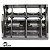 Par Difusor Saida De Ar Lateral Clio 2000 01 02 03 04 A 2016 Cinza Escuro - Imagem 3