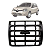 Difusor Saida De Ar Lateral Clio 2000 01 02 03 04 05 06 07 A 2016 Preto - Imagem 1