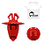 Grampo Moldura Para Lama Vermelho Hilux SW4 2011 2012 2013 2014 2015 - Imagem 1