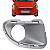 Moldura Farol Milha Prata Com Milha Punto 2007 2008 2009 2010 2011 2012 - Imagem 1