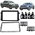 Moldura Painel Central Multimidia 2 DIN Jetta Amarok Fusca 12 Tiguan 07 A 10 Gol e Saveiro G7/G8 Passat Variant - Imagem 1