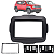 Moldura 2 DIN Chines e Japones Jeep Renegade MP5 2015 2016 2017 2018 2019 2020 2021 - Imagem 1