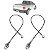 Kit 02 Cabo Aço Tampa Traseira Pick-up Strada 2014 Até 2020 - Imagem 1