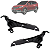 Kit 02 Suporte Guia Farol Honda CRV 2007 Até 2011 - Imagem 1
