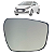 Subconjunto Lente Retrovisor Direito HB20 2013 Até 2019 Com Base - Imagem 1