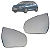 Par Subconjunto Lente Retrovisor Com Base Fita HB20 2023 2024 Original Metagal - Imagem 1