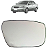 Lente Espelho Retrovisor Com Base Toyota Corolla 2003 Até 2008 Original - Imagem 1