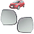 Par Lente Espelho Retrovisor Nissan March 2012 Até 2020 Original - Imagem 1
