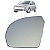 Lente Espelho Retrovisor Com Base Fiesta Amazon 2002 Até 2014 Original - Imagem 2