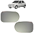 Par Lente Do Espelho Retrovisor Com Base Palio 2001 Até 2003 Original - Imagem 1