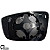 Lente Espelho Retrovisor Com Base Gol Voyage 2009 Até 2011 Saveiro 2010 2011 Original - Imagem 2