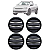 Kit 02 Difusor De Ar Gol Parati Saveiro G3 1999 Até 2005 G4 2006 Até 2014 Preto - Imagem 1