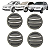 Kit 04 Difusor De Ar Gol Parati Saveiro G3 1999 Até 2005 G4 2006 Até 2014 Cinza - Imagem 1