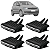 Kit 04 Botão Difusor De Ar Jetta 2007 Até 2010 Adaptável Fox CrossFox 2010 Até 2014 - Imagem 1