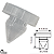Kit 3 Batentes Pedal Freio Embreagem Accord Civic CRV Fit - Imagem 2