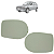 Par Lente Espelho Vidro Retrovisor Base Uno Economy 2011 Até 2013 - Imagem 1