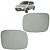 02 Lente Espelho Retrovisor Com Base Uno 2011 Até 2022 Original - Imagem 1