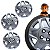 Jogo Calota Aro 14 Ford Fiesta Hatch Sedan 2011 2012 Prata - Imagem 4