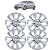 Kit Carlota Jogo Gol/Voyage/Saveiro G5 G6 2013 Aro 14 - Imagem 1