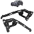 Kit Guia Suporte Farol Dianteiro Hrv 2019 2020 2021 2022 - Imagem 1