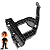 Kit Guia Suporte Farol Dianteiro Hrv 2019 2020 2021 2022 - Imagem 2