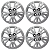 Jogo 4 Calota Aro 14 Fiat Uno Way Economy 2011 12 2013 2014 - Imagem 1