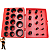 Kit Ferramentas 382 Peças Anéis O-Ring Borracha Preto - Imagem 2